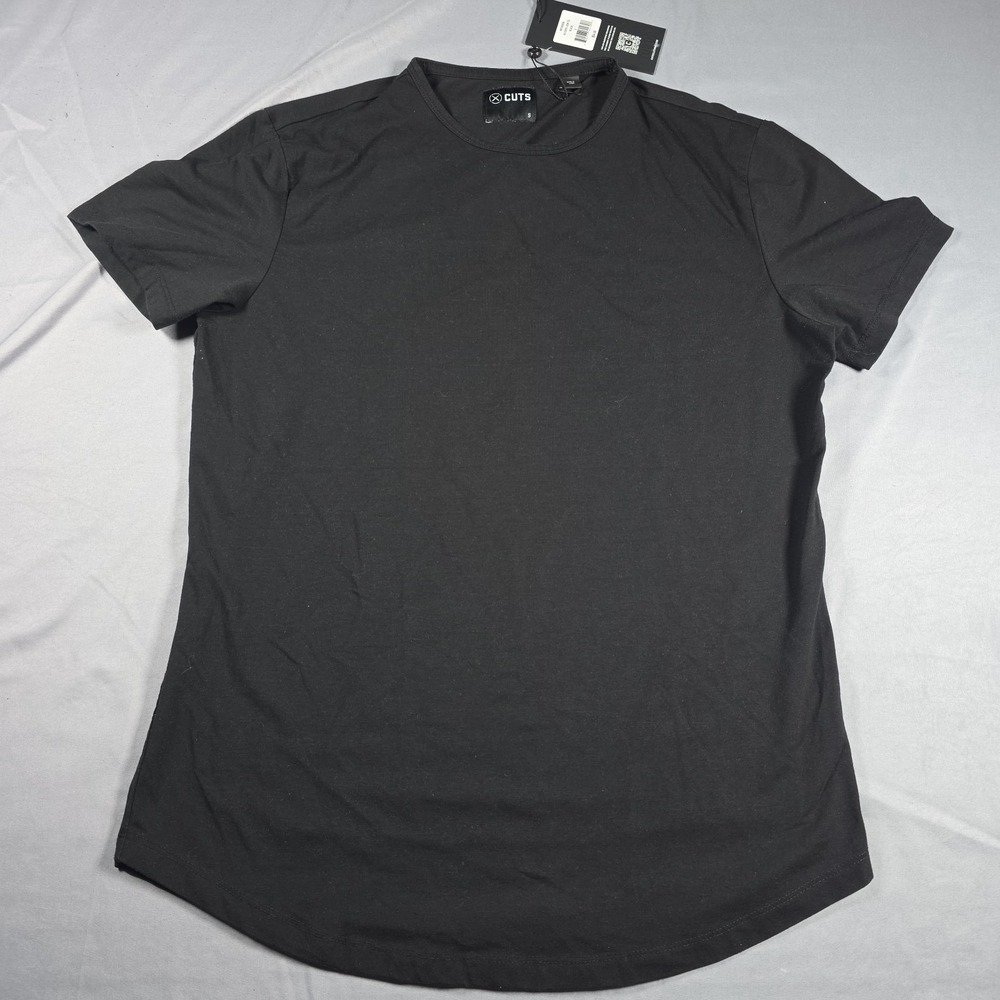 Cuts Men's AO Curve-Hem Tee, Black, size Small NWT - Picture 6 of 11